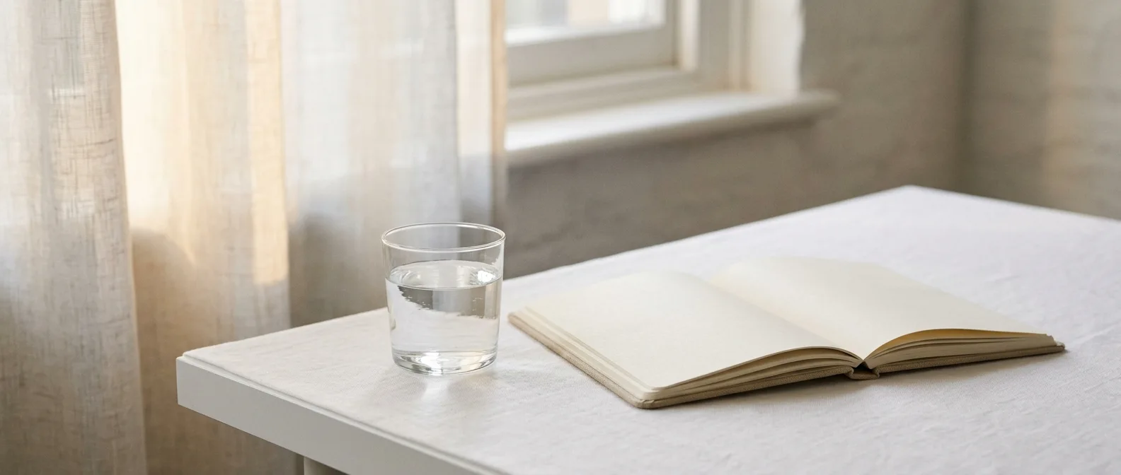 Calm morning light editorial background
